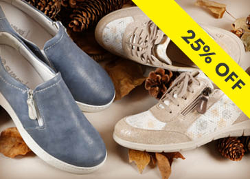 25% Off Ladies Active Wide Fit