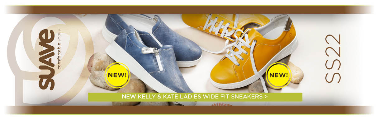 NEW Suave Kelly Kate Wide Fit Sneakers