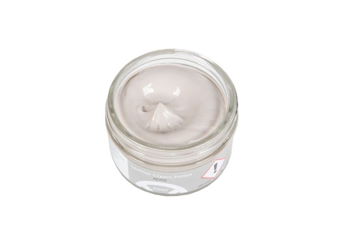 Beige leather polish sales